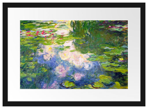 Claude Monet - Seerosen II Passepartout Rechteckig 40