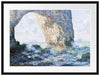 Claude Monet - Das Manneporte bei Etretat Passepartout Rechteckig 80