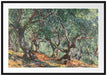 Claude Monet - Die Bodmer Eiche Fontainebleau Passepartout Rechteckig 100