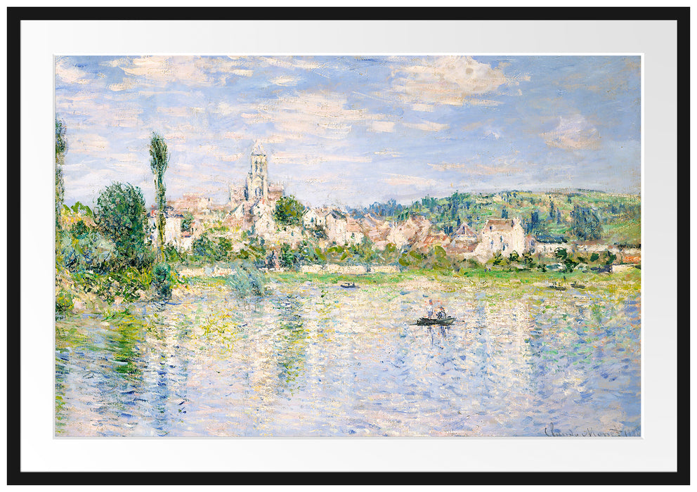 Claude Monet - Vétheuil im Sommer Passepartout Rechteckig 100