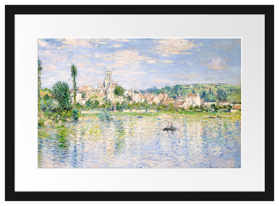 Claude Monet - Vétheuil im Sommer Passepartout Rechteckig 40