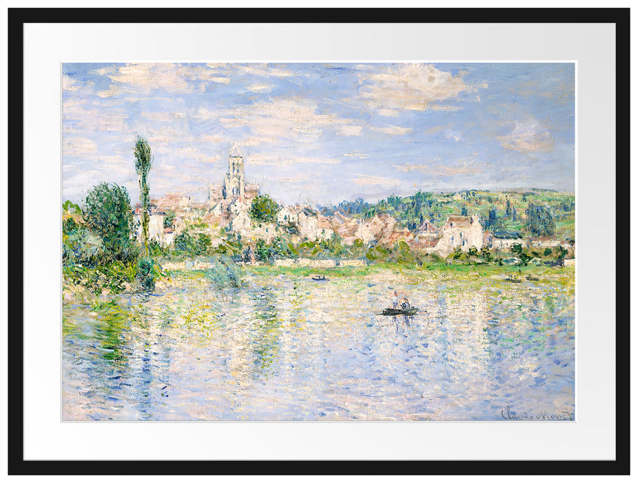 Claude Monet - Vétheuil im Sommer Passepartout Rechteckig 80