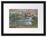 Claude Monet - Stromschnellen an der Petite Cremes Passepartout Rechteckig 30