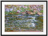 Claude Monet - Stromschnellen an der Petite Cremes Passepartout Rechteckig 80