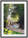 Claude Monet - Der Park Monceau Passepartout Rechteckig 80