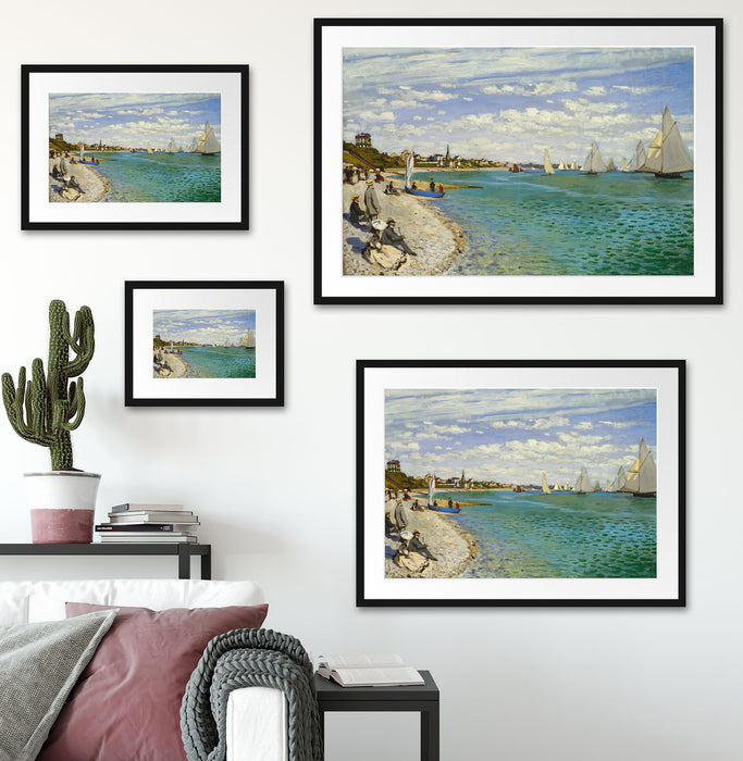 Claude Monet - Regatta bei Sainte Passepartout Wohnzimmer Rechteckig