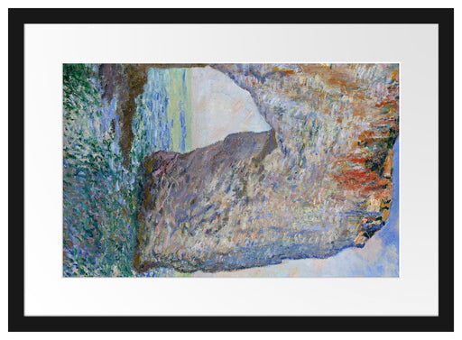 Claude Monet - Die Manneporte bei Étretat Passepartout Rechteckig 40