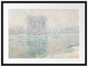 Claude Monet - Eisschollen Passepartout Rechteckig 80