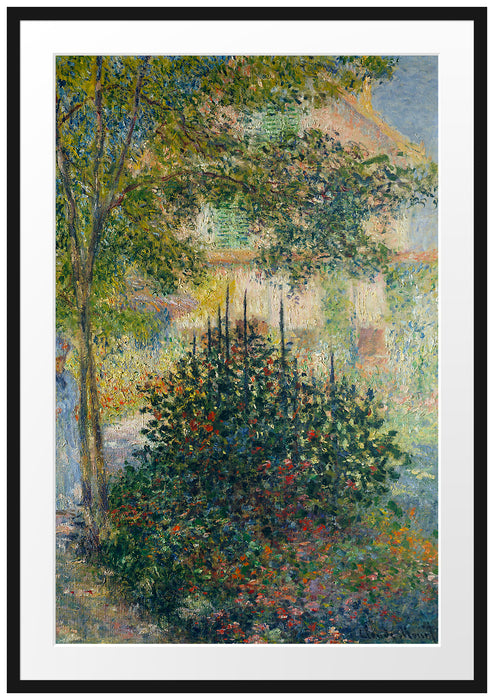 Claude Monet - Camille Monet im Garten in Argenteuil Passepartout Rechteckig 100