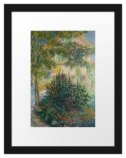 Claude Monet - Camille Monet im Garten in Argenteuil Passepartout Rechteckig 30