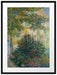 Claude Monet - Camille Monet im Garten in Argenteuil Passepartout Rechteckig 80