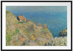 Claude Monet - Die Hütte des Zollwächters Passepartout Rechteckig 100