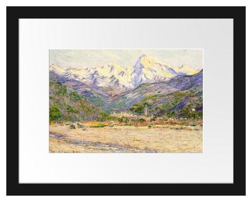 Claude Monet - Das Tal der Nervia Passepartout Rechteckig 30