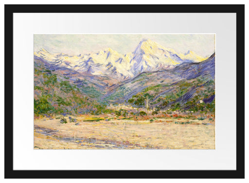 Claude Monet - Das Tal der Nervia Passepartout Rechteckig 40