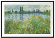 Claude Monet - Île aux Fleurs bei Vétheuil Passepartout Rechteckig 100