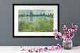 Claude Monet - Île aux Fleurs bei Vétheuil Passepartout Dateil Rechteckig