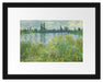 Claude Monet - Île aux Fleurs bei Vétheuil Passepartout Rechteckig 30