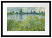 Claude Monet - Île aux Fleurs bei Vétheuil Passepartout Rechteckig 40
