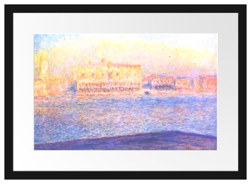Claude Monet - Blick von Santa Maria Maggiore Passepartout Rechteckig 40