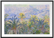 Claude Monet - Palmen in Bordighera Passepartout Rechteckig 100