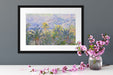 Claude Monet - Palmen in Bordighera Passepartout Dateil Rechteckig