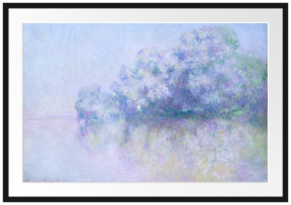 Claude Monet - Île aux Orties bei Vernon Passepartout Rechteckig 100