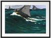 Claude Monet - Die grüne Welle Passepartout Rechteckig 80