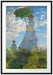 Claude Monet - Frau mit Sonnenschirm Passepartout Rechteckig 100