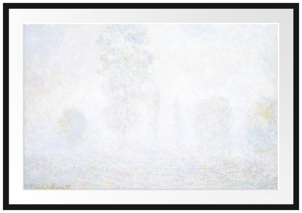 Claude Monet - Morgennebel Passepartout Rechteckig 100