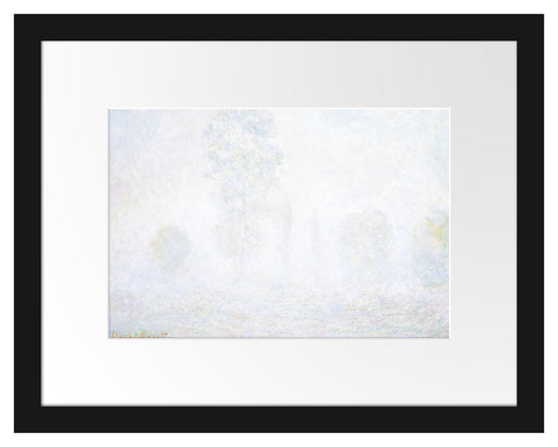 Claude Monet - Morgennebel Passepartout Rechteckig 30