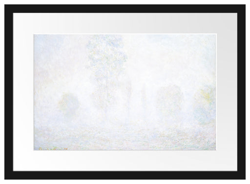 Claude Monet - Morgennebel Passepartout Rechteckig 40