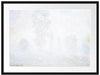 Claude Monet - Morgennebel Passepartout Rechteckig 80