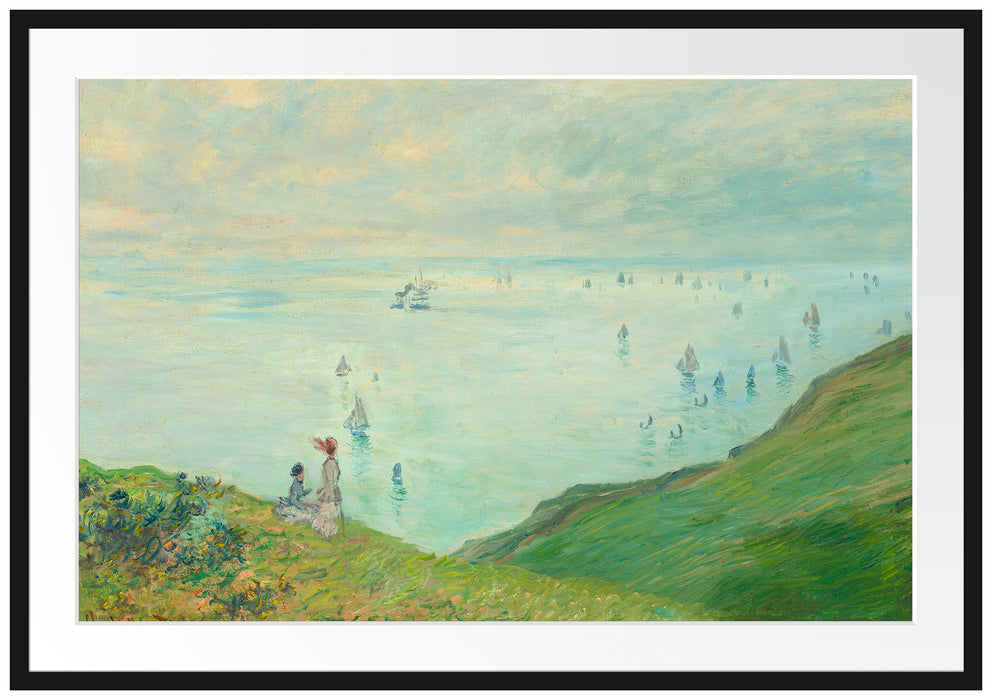 Claude Monet - Klippen bei Pourville Passepartout Rechteckig 100