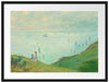 Claude Monet - Klippen bei Pourville Passepartout Rechteckig 80