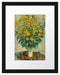 Claude Monet - Topinambur Blumen Passepartout Rechteckig 30