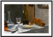 Claude Monet - Stillleben mit Flasche Passepartout Rechteckig 100
