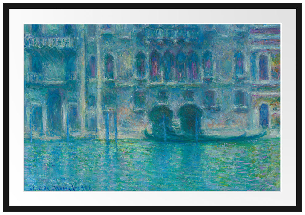 Claude Monet - Palazzo da Mula in Venedig Passepartout Rechteckig 100