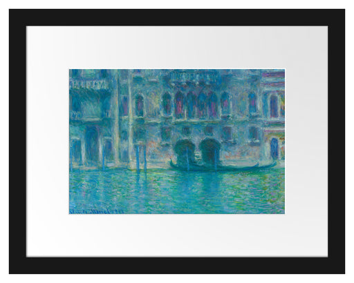 Claude Monet - Palazzo da Mula in Venedig Passepartout Rechteckig 30