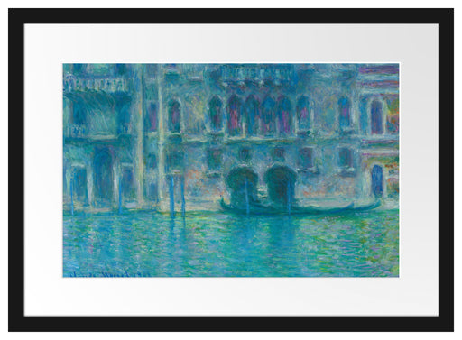 Claude Monet - Palazzo da Mula in Venedig Passepartout Rechteckig 40
