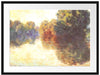 Claude Monet - Die Seine bei Giverny Passepartout Rechteckig 80