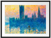 Claude Monet - The Houses of Parliament Passepartout Rechteckig 80
