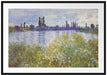 Claude Monet - Seine-Ufer Vétheuil Passepartout Rechteckig 100