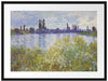 Claude Monet - Seine-Ufer Vétheuil Passepartout Rechteckig 80