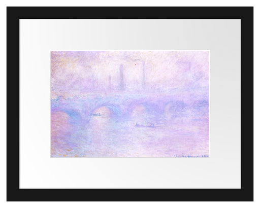 Claude Monet - Waterloo-Brücke London Passepartout Rechteckig 30