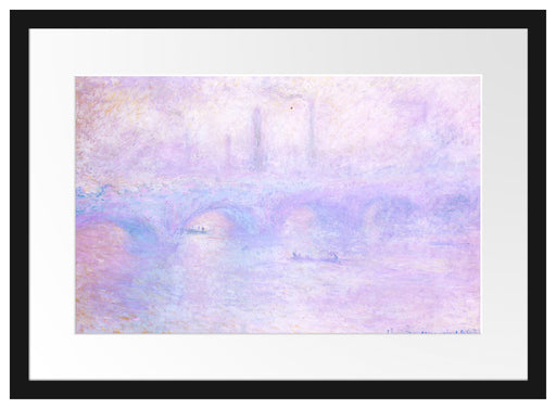 Claude Monet - Waterloo-Brücke London Passepartout Rechteckig 40