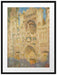 Claude Monet - Kathedrale von Rouen II Passepartout Rechteckig 80