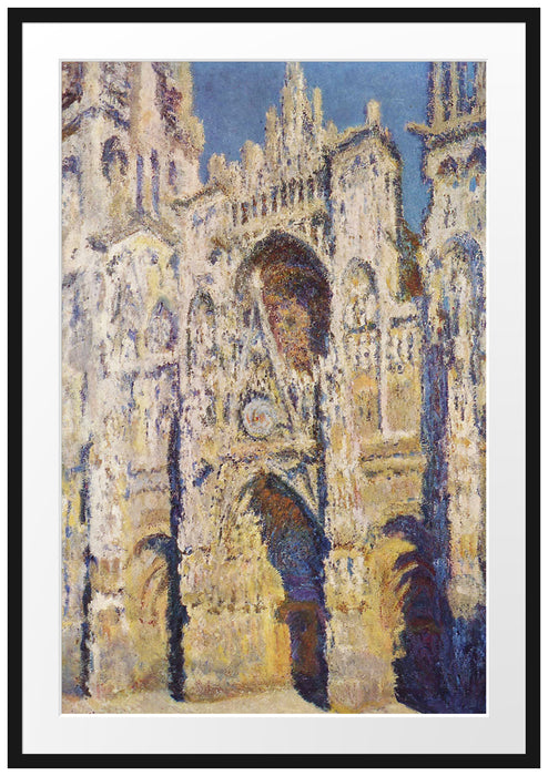 Claude Monet - Kathedrale von Rouen III Passepartout Rechteckig 100