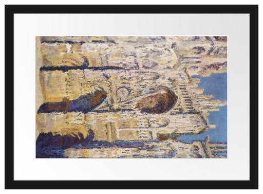 Claude Monet - Kathedrale von Rouen III Passepartout Rechteckig 40