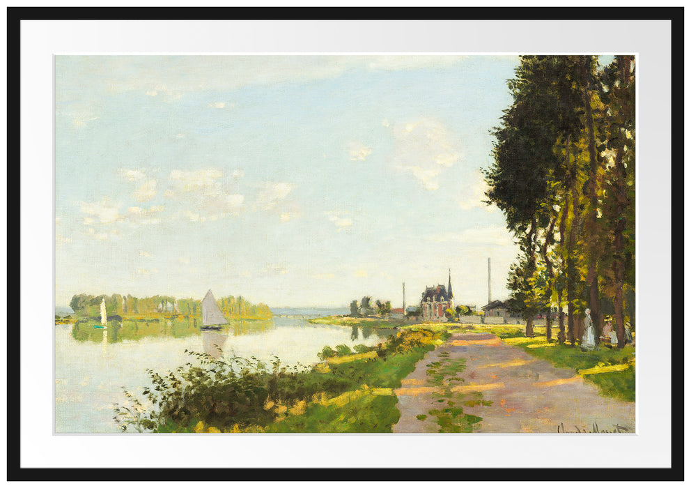 Claude Monet - Argenteuil Passepartout Rechteckig 100