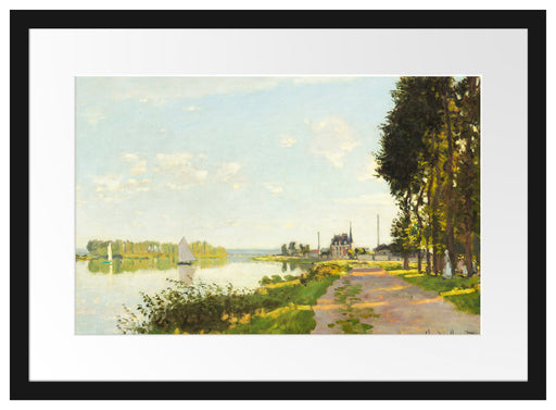 Claude Monet - Argenteuil Passepartout Rechteckig 40